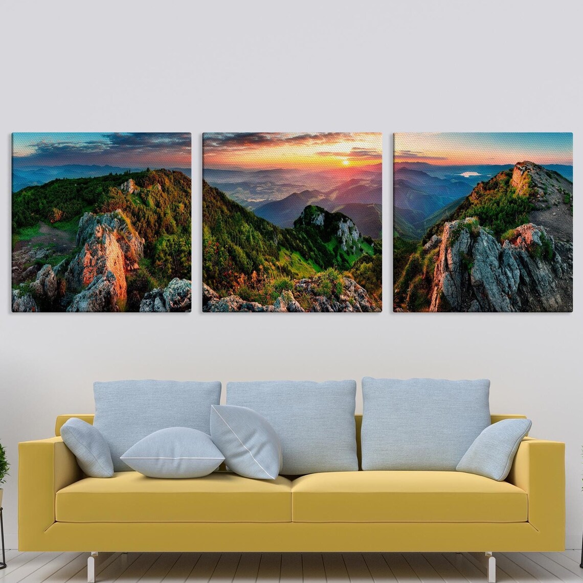 Slovakia Mountain Valley Sunrise Landscape Art Print