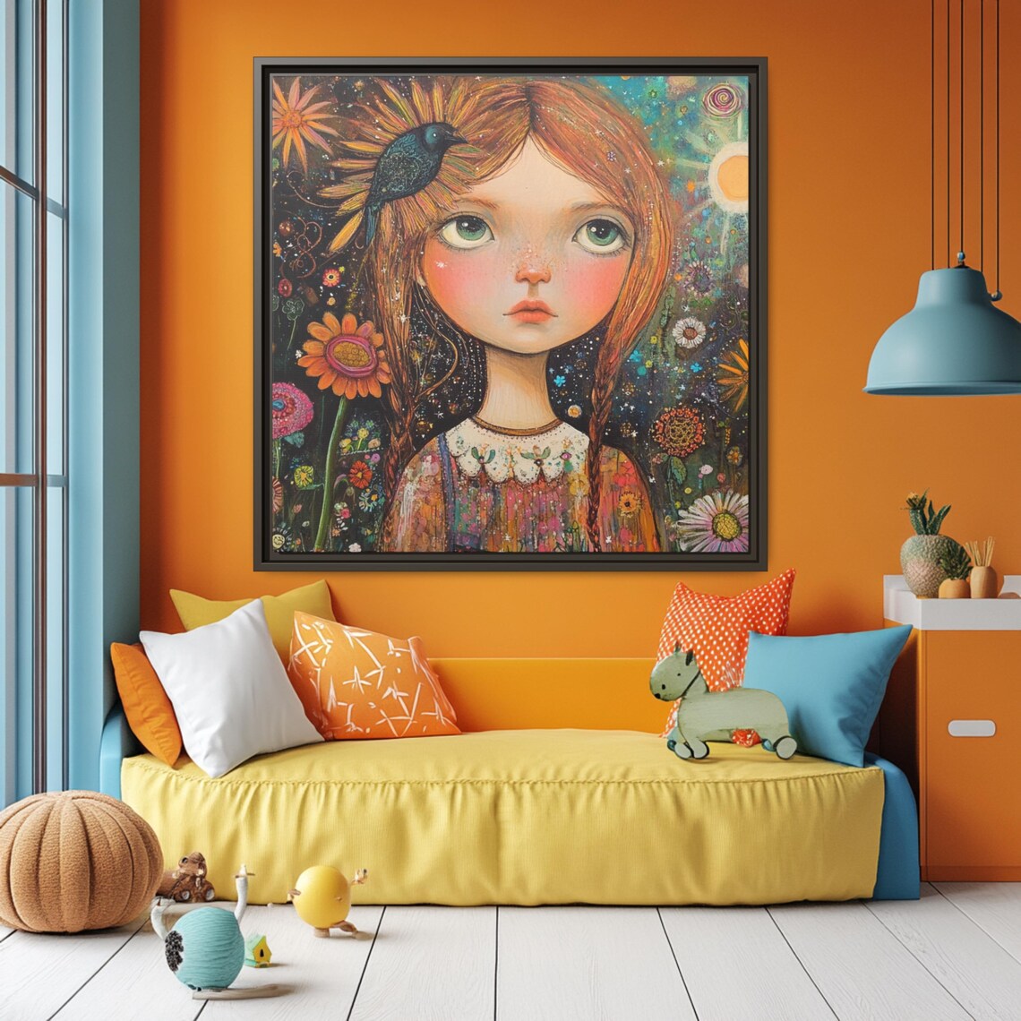 Kids Vintage Fairy Tale Art Print, Girls Room Decor