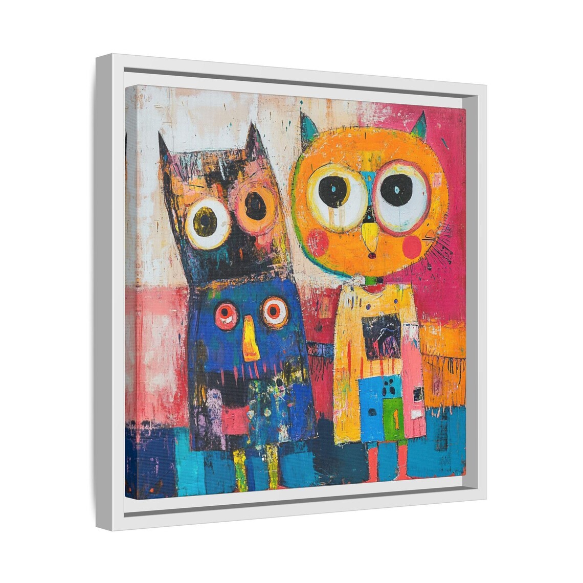 Colorful Abstract Owl, Children's Nursery Decor - Image 4