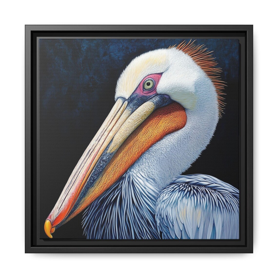 Abstract Pelican Art Print, Coastal Bird Poster - Image 5