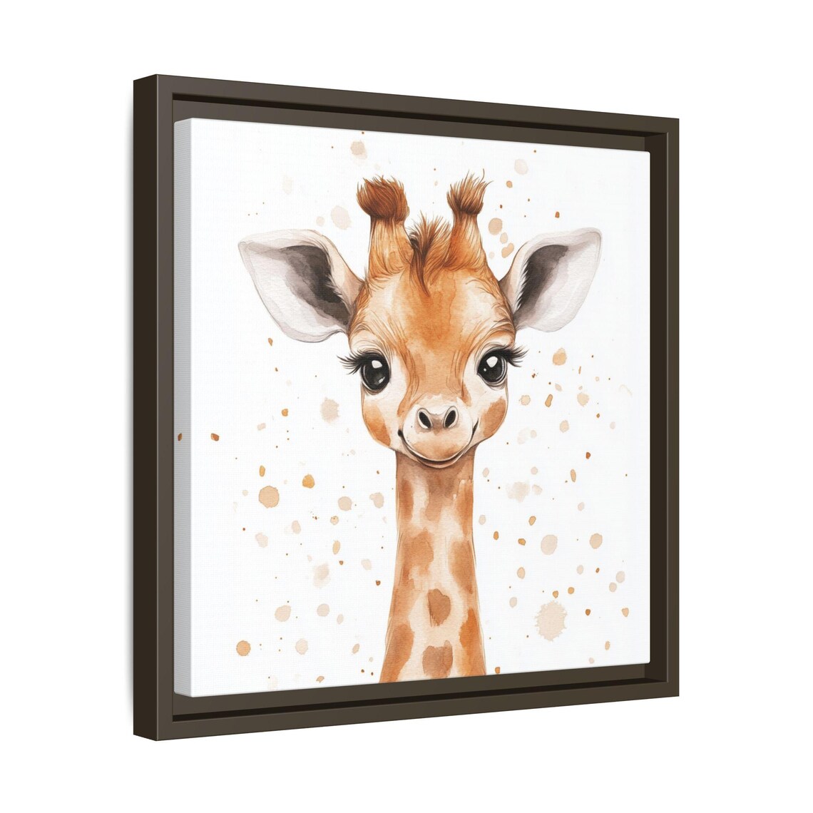 Baby Giraffe Watercolor Nursery Art Print - Image 4