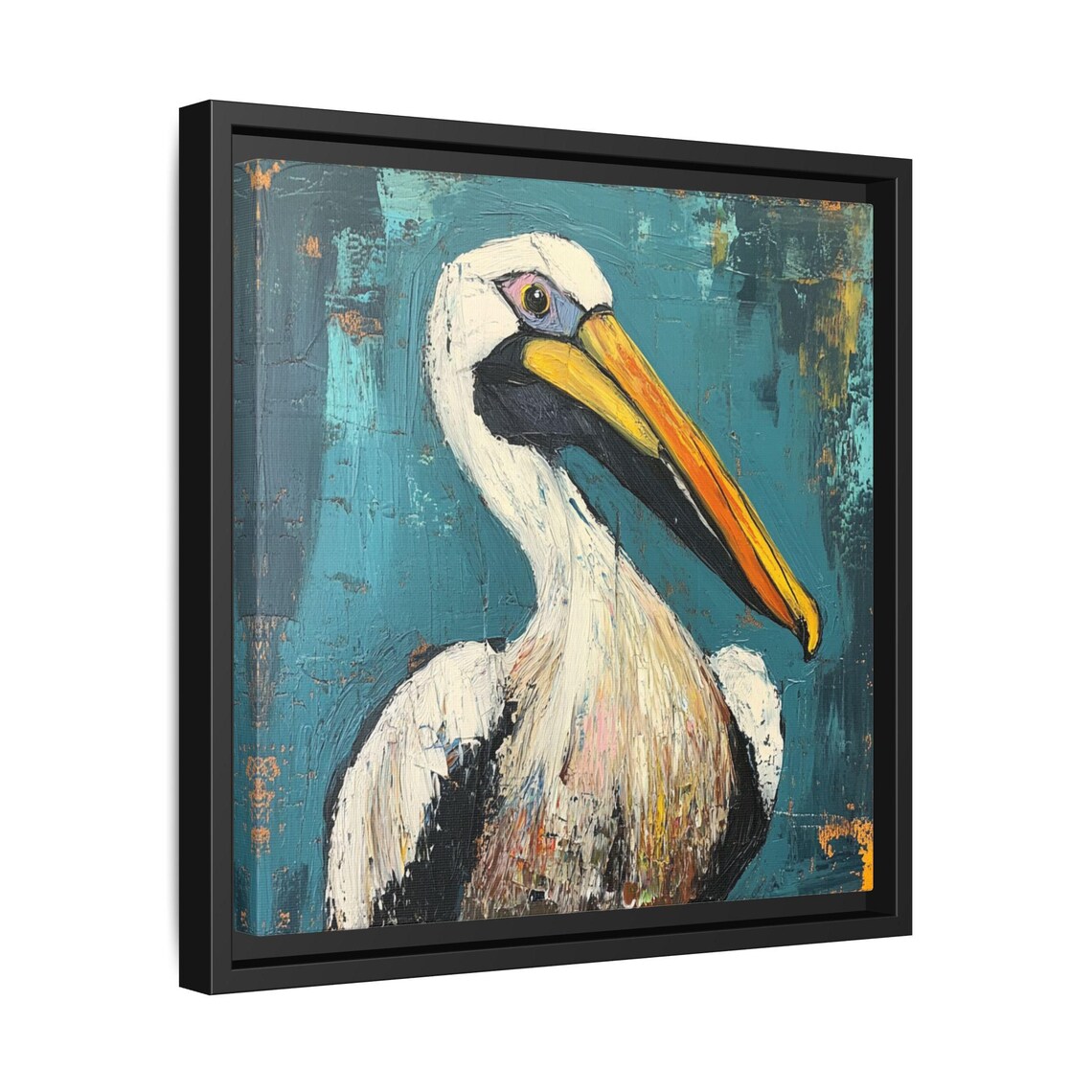Abstract Pelican Art Print, Coastal Wildlife - Image 3