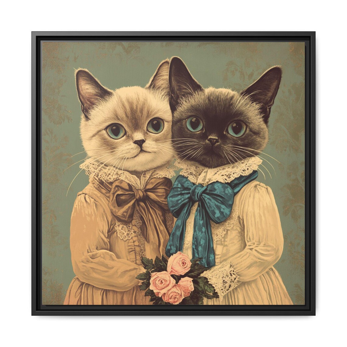 Charming Cat Vintage Style Cat Lovers Gift - Image 2