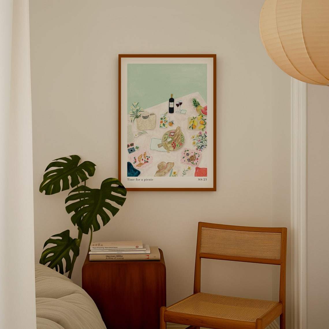 Time For A Picnic Art Print, Kitchen Wall Art - Image 3
