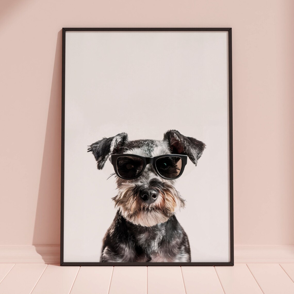 Schnauzer in Sunglasses Funny Dog Poster - Image 3