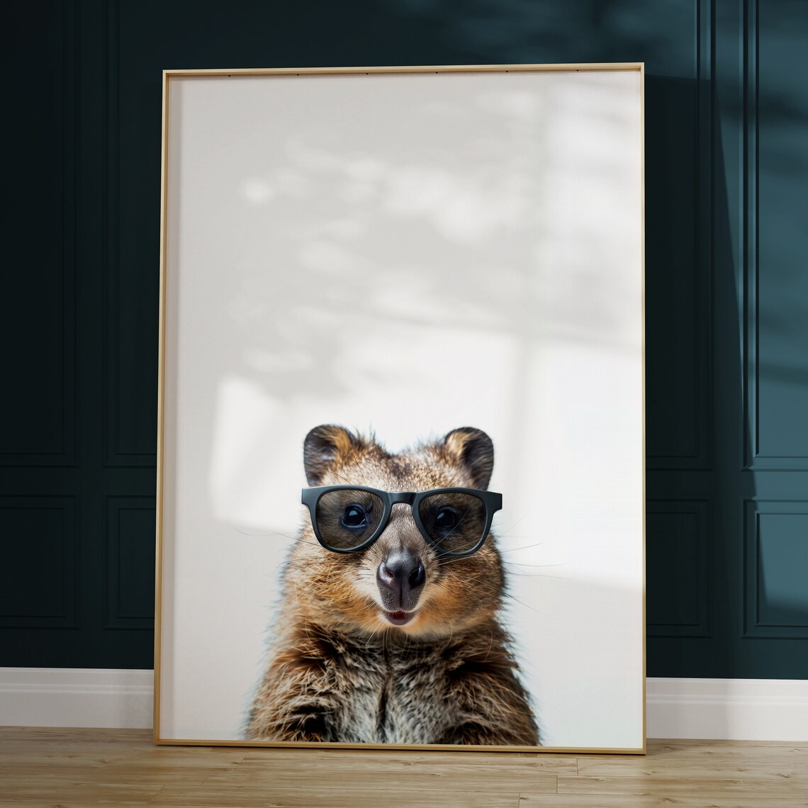 Quokka in Sunglasses Funny Animal Art Print - Image 2