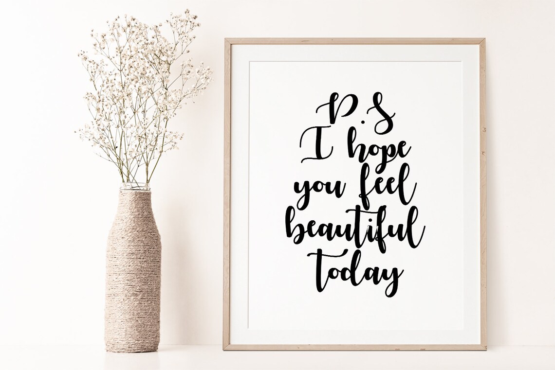 PS I Hope You Feel Beautiful Today Makeup Poster - Image 2