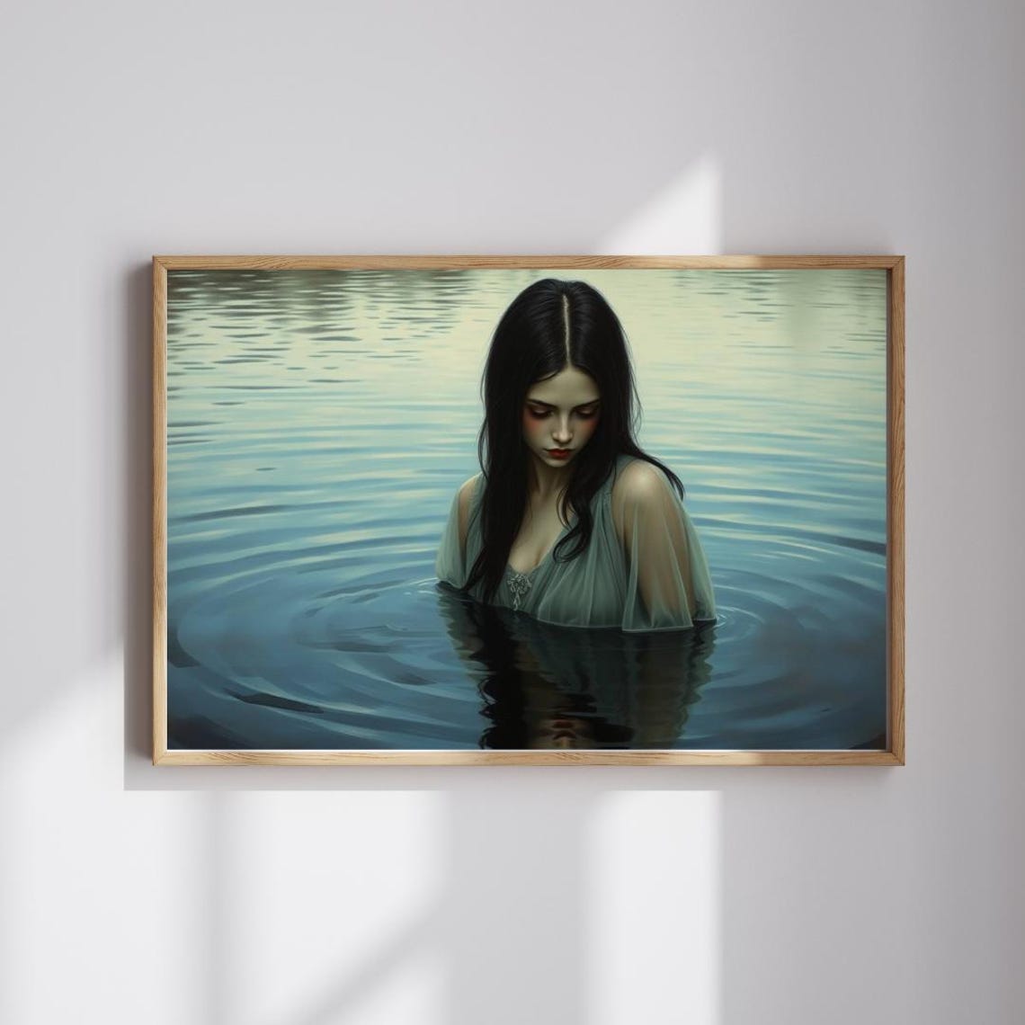 Gothic Jigsaw Puzzle Mystical Water Scene Enigmatic Reflection