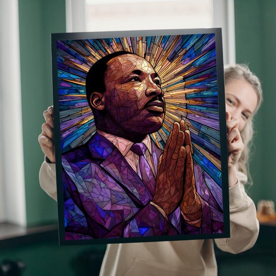 Jigsaw Puzzle Dr Martin Luther King Jr Design 110 252 520piece Educational Toy Mindfulness Activity Family Game Night Civil Rights