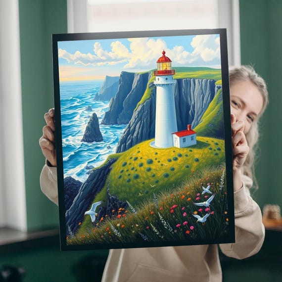 Lighthouse Puzzle Coastal Ocean Scene Family Challenge 1101014 Pieces