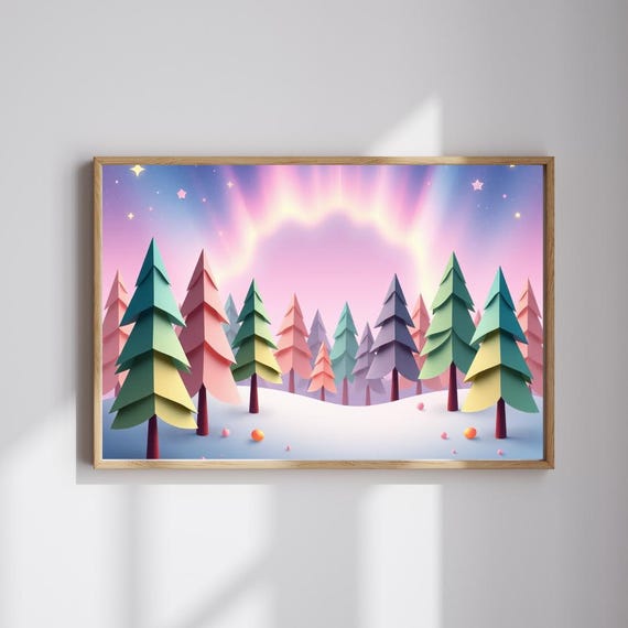 Magical Forest Jigsaw Puzzle Abstract Geometric Trees 1101014 Piece