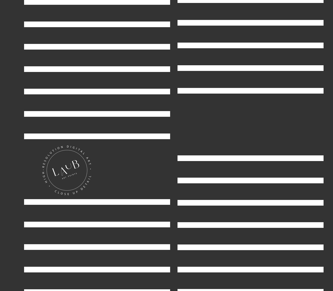 White Lines on Black Minimalist Abstract Wabi Sabi Style Wall Art - Image 2
