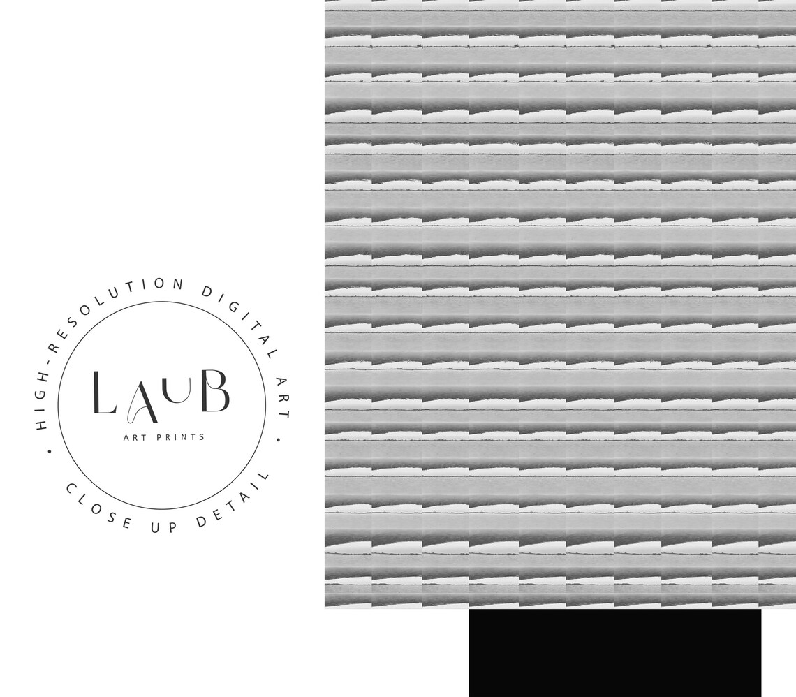 Modern White Abstract Minimalist Poster, Japandi - Image 3