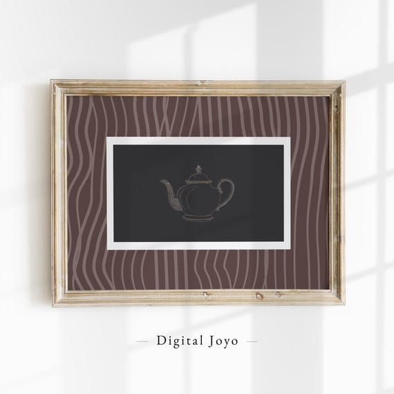 Vintage Teapot Minimalist Poster
