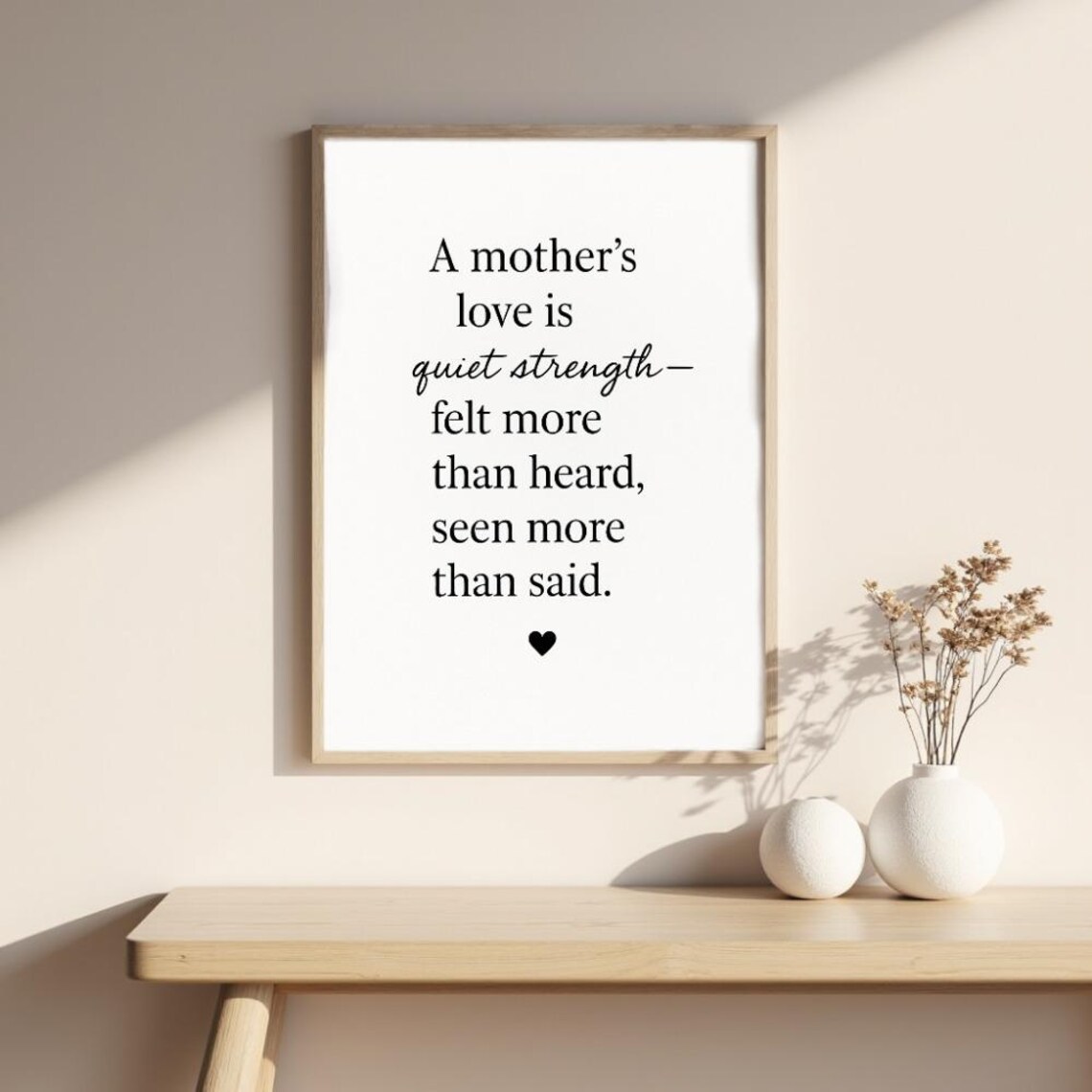 Mothers Day Quote, Minimalist Gift For Mom - Image 2