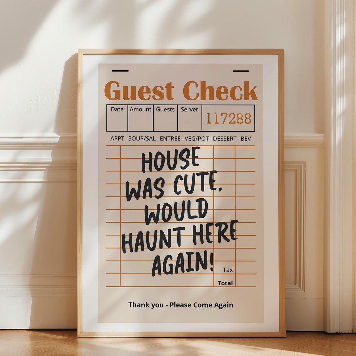 Halloween Guest Check House Was Cute Would Haunt Here Again Poster - Image 4