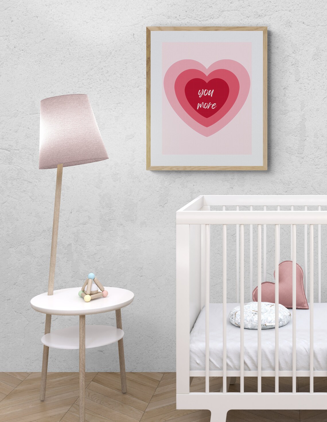 Love You More Nursery Art, Nursery Decor Print - Image 3