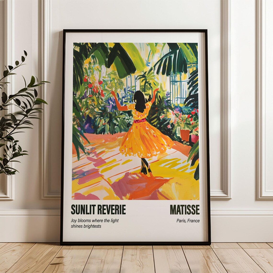 Matisse Inspired Sunlit Reverie, Abstract Fauvist Poster