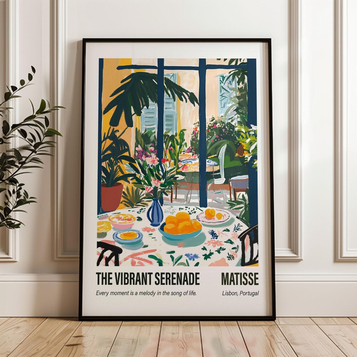Henri Matisse The Vibrant Serenade Garden Table Lisbon Portugal Poster
