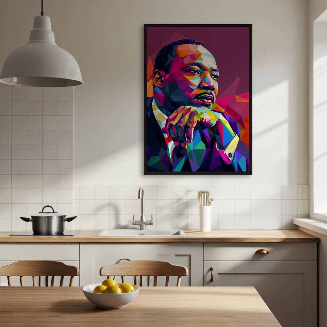 Martin Luther King Jr Pop Art Poster, Portrait - Image 3