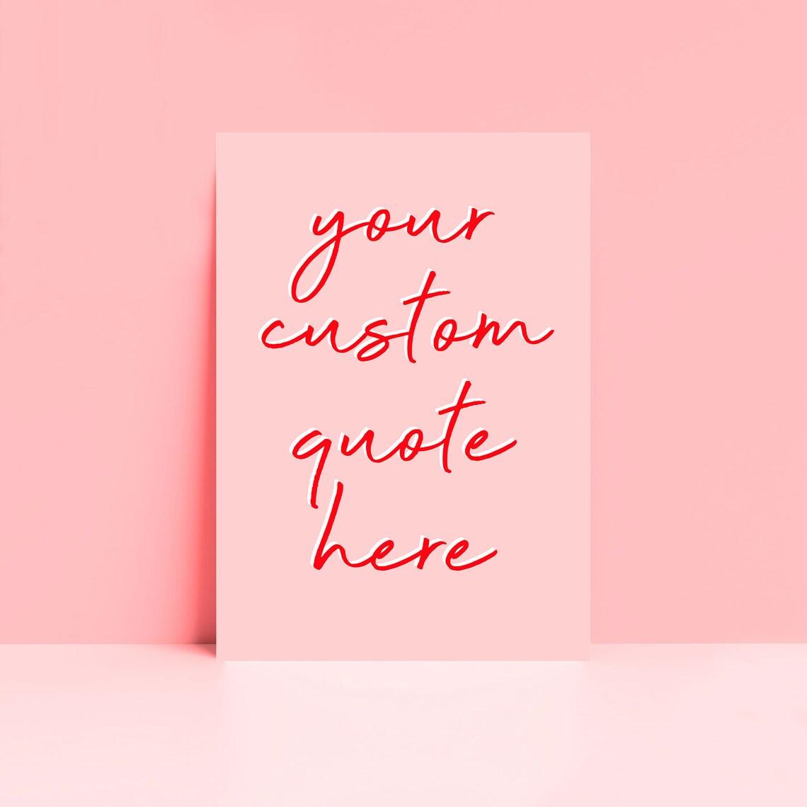 Personalised Script Typography Wall Art Print - Image 2