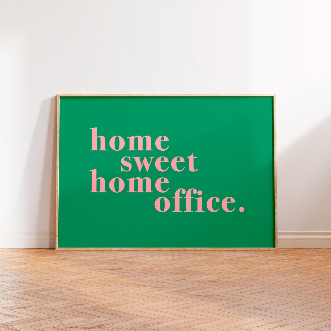 Home Sweet Home Office Print Pink Typography Print New Home Housewarming Gift Gallery Wall Art A5 A4 A3 A2 A1 Unframed Desk Office Decor