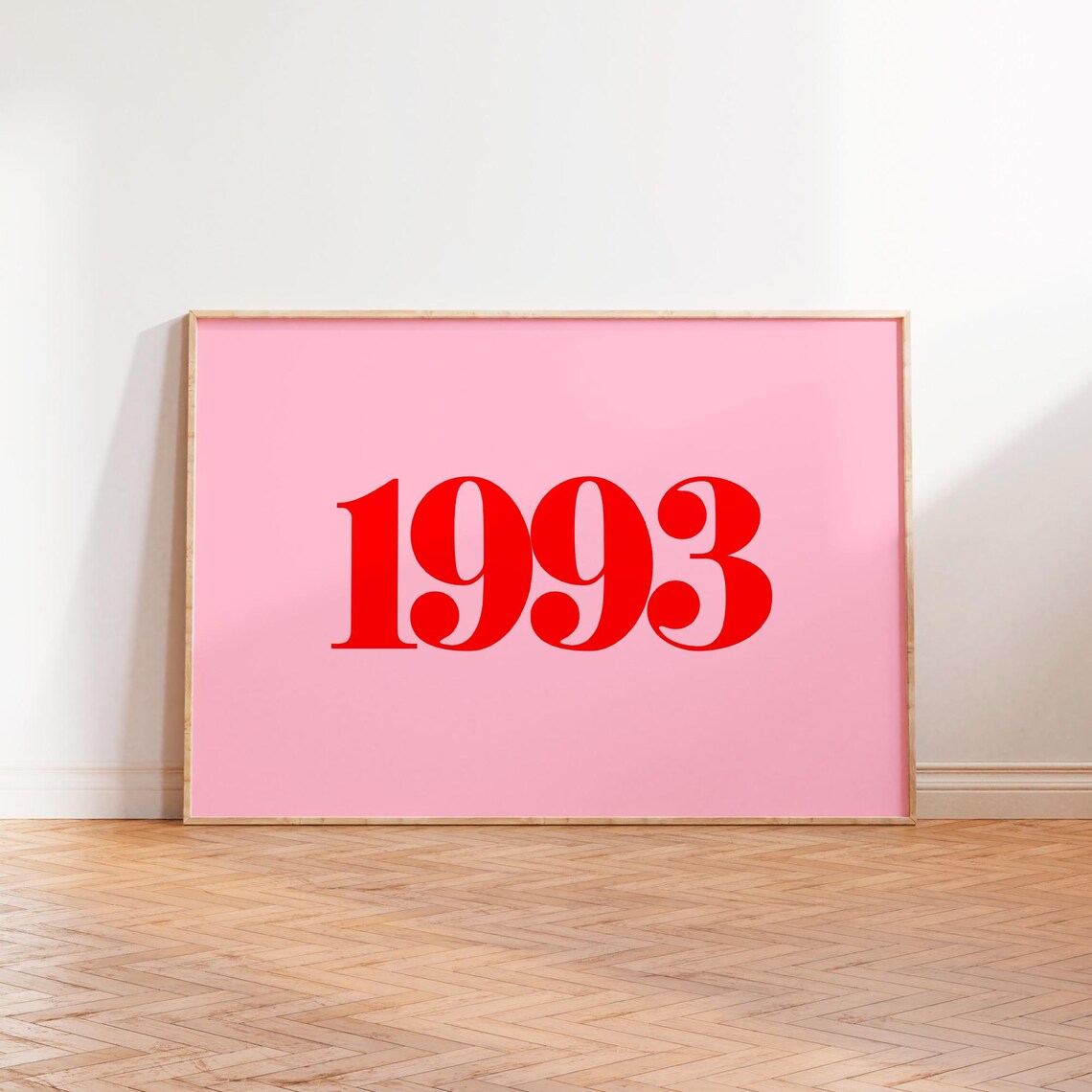 Personalised Year Typography Print, 2024 Poster