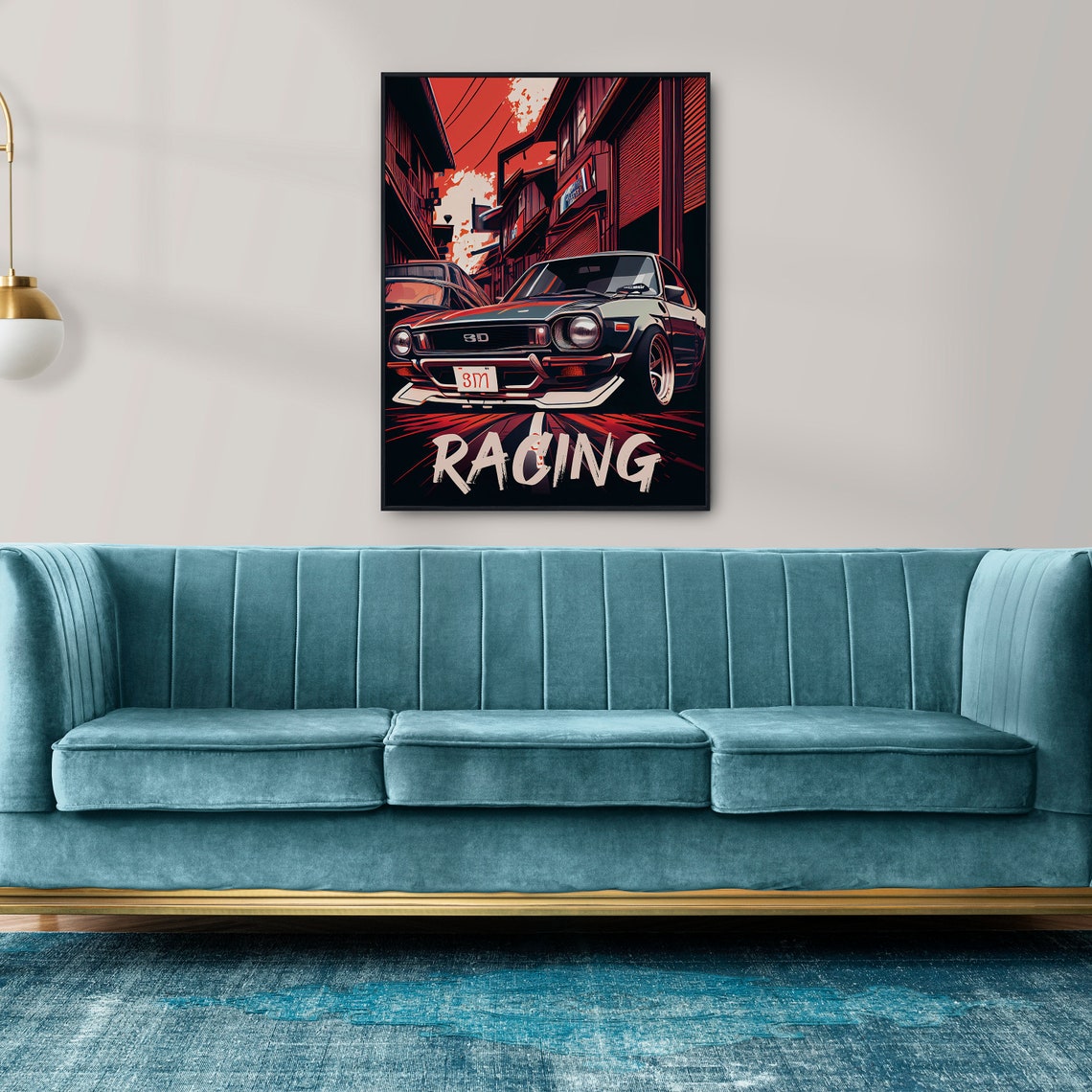 Jdm Car Poster Tokyo Street Racing Old 90s Japanese Sport Car Print Wall Art Aesthetic Car Poster Boys Bedroom Decor Print - Image 2