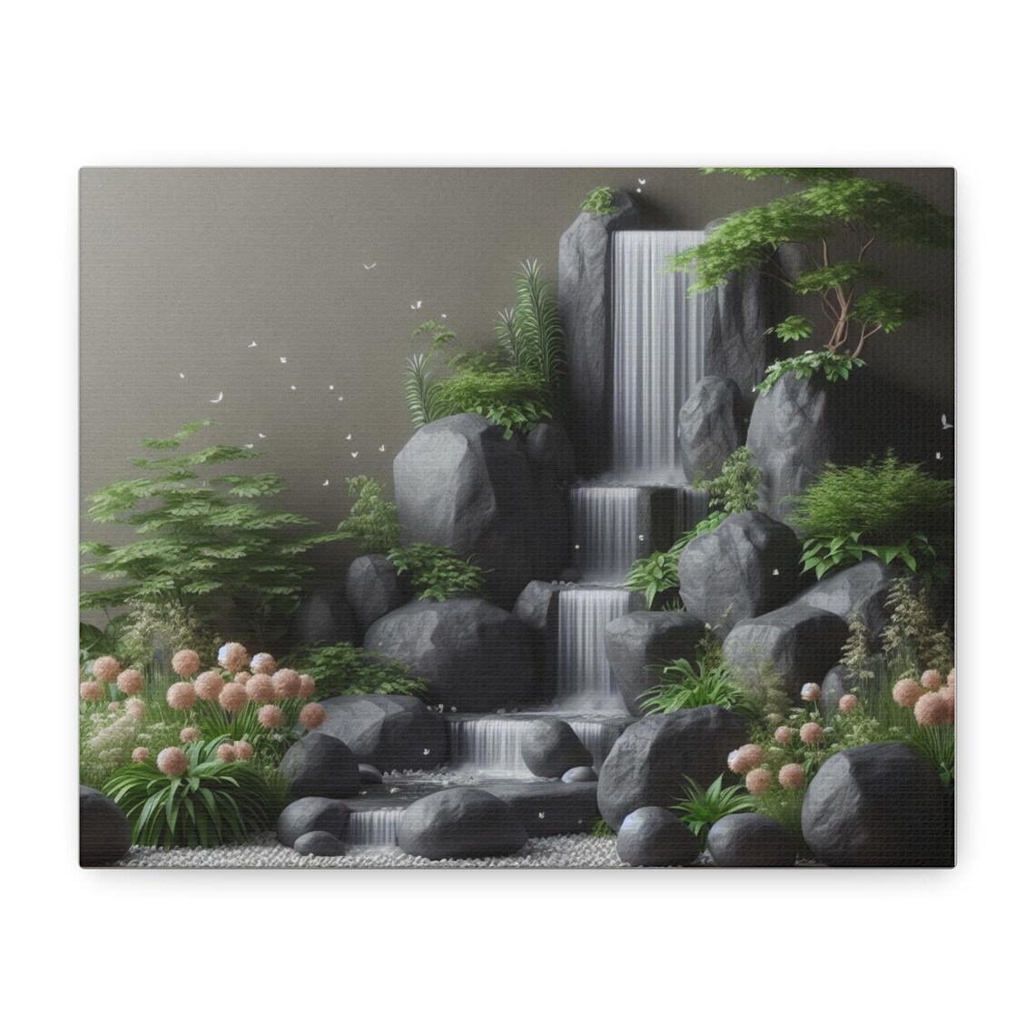 Minimalist Waterfall Nature Photography, Wall Art Print