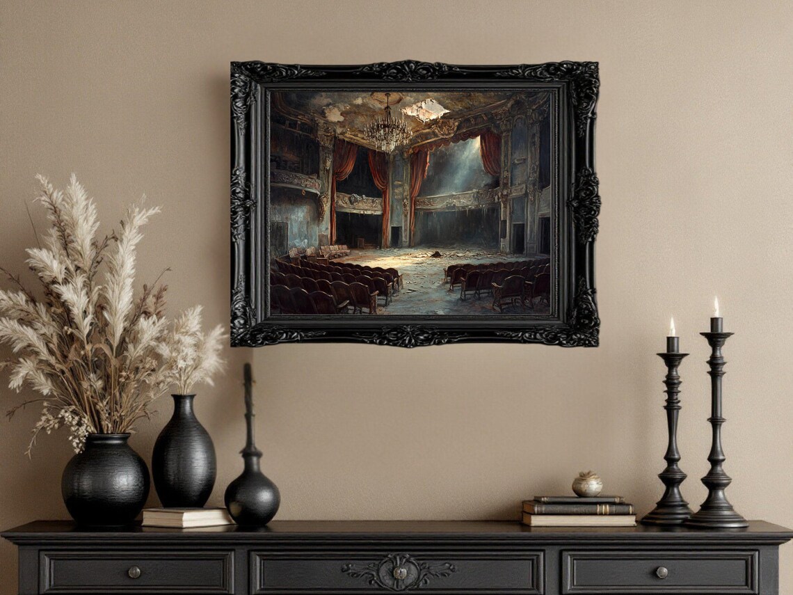 Abandoned Theater Vintage Cinema Decor, Art Print - Image 3