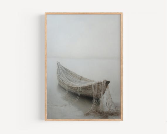 Calling of the Disciples Fishing Boat Minimalist Art Print