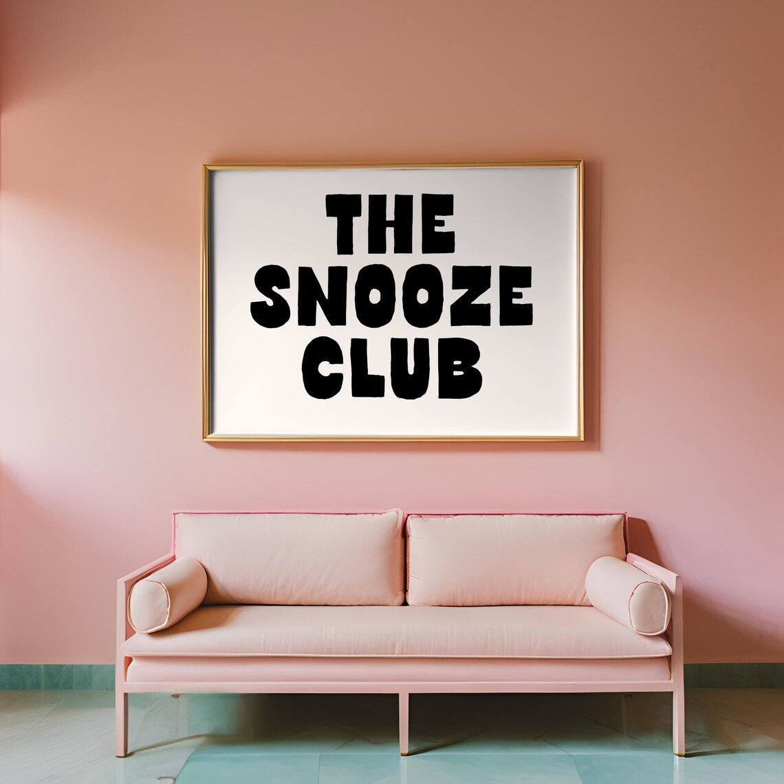 The Snooze Club Bold Typography Art Print