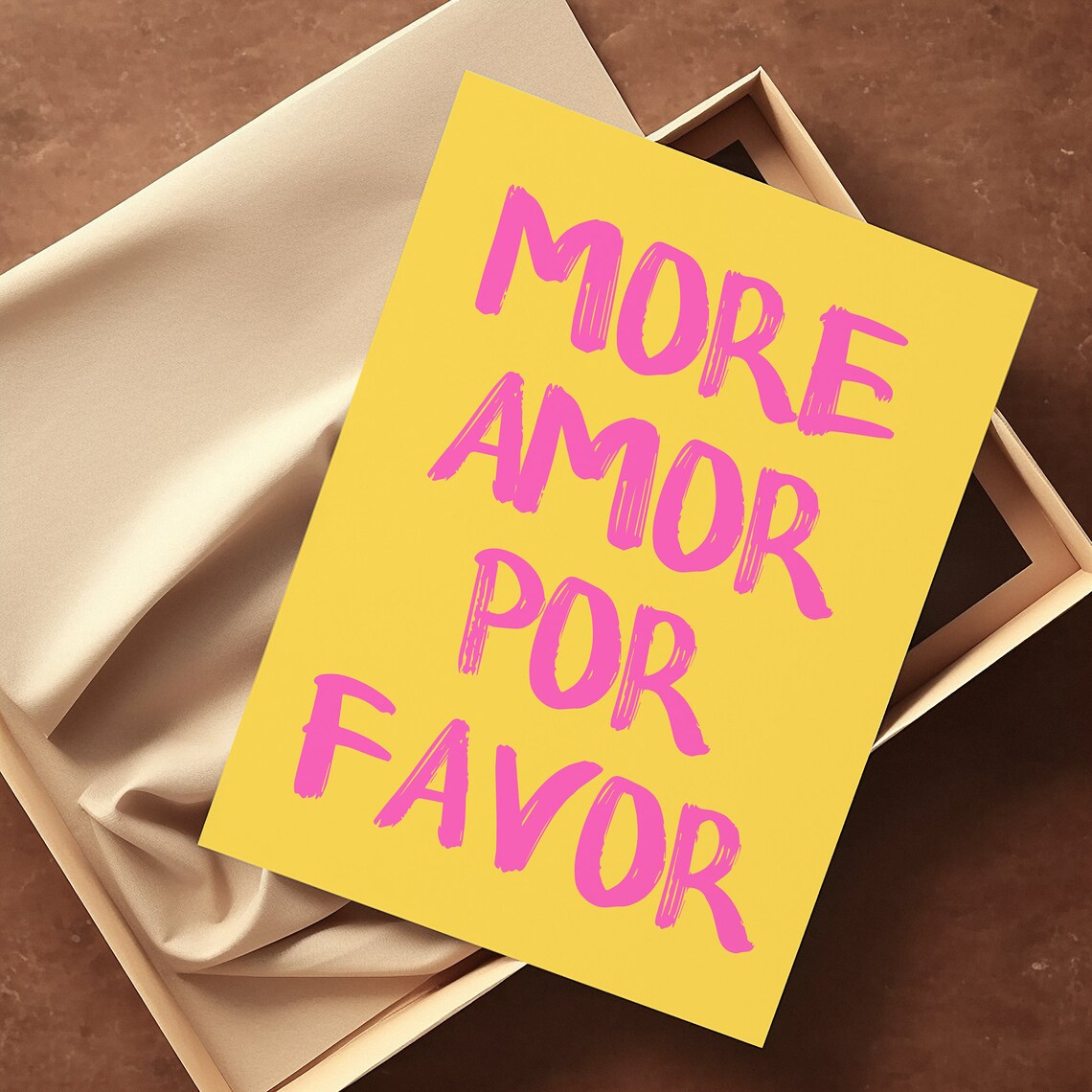 More Amor Por Favor Quote Art Print, Preppy Decor - Image 2