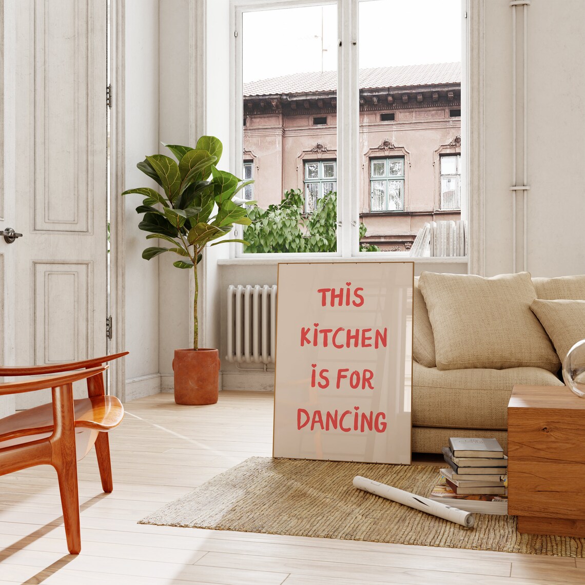 This Kitchen Is For Dancing Art Print, Kitchen Decor - Image 2