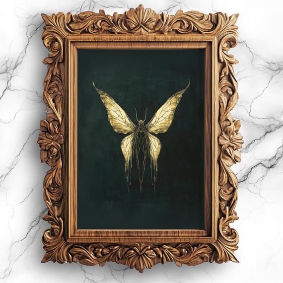 Moody Fairy Gothic Vintage Fantasy Art Print
