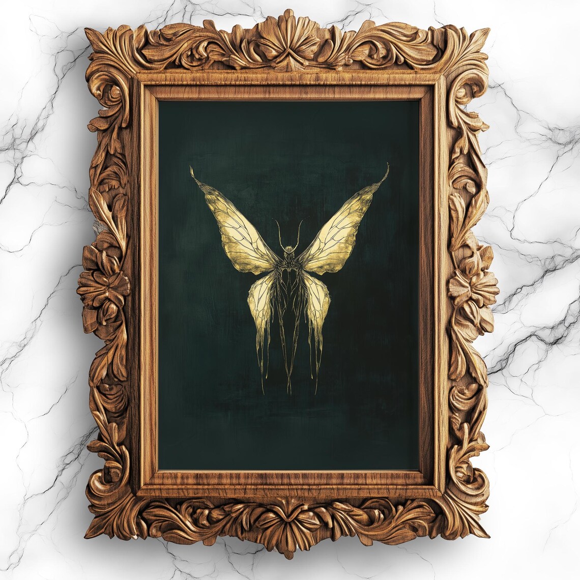 Moody Fairy Gothic Vintage Fantasy Art Print