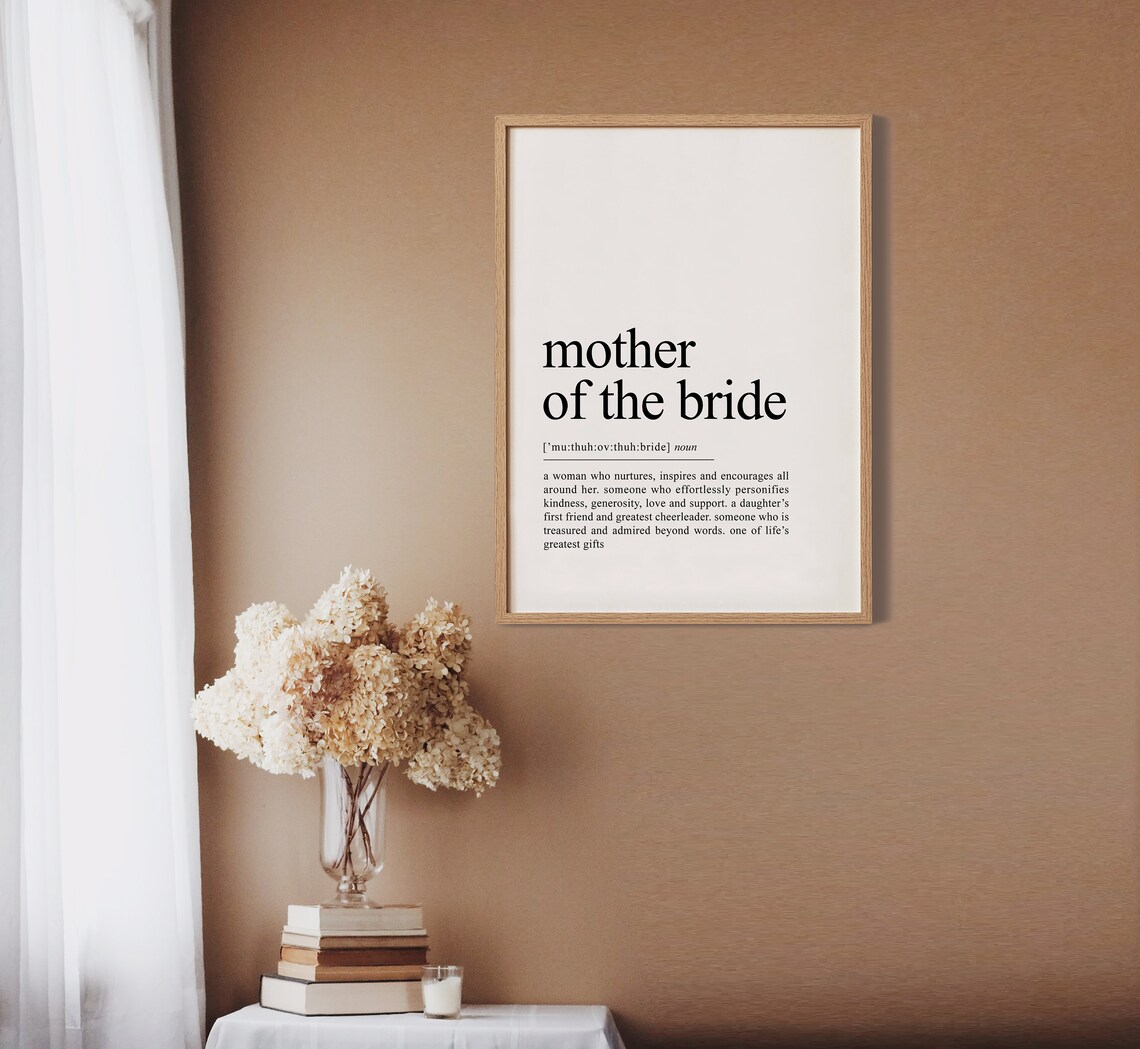 Mother Of The Bride Wedding Gift, Mom Art Print - Image 2