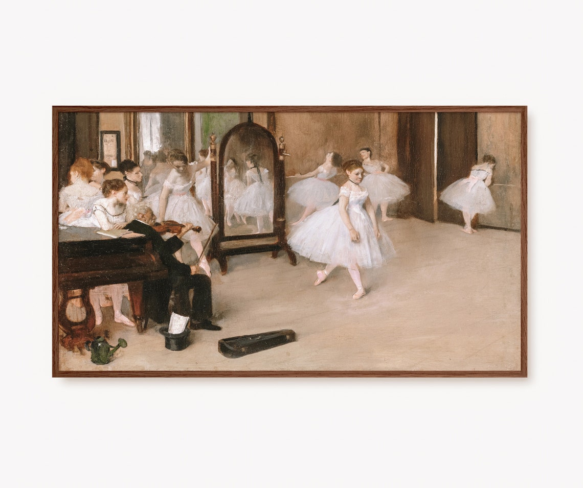 Edgar Degas Ballet Dancers Vintage Rehearsal Painting Poster