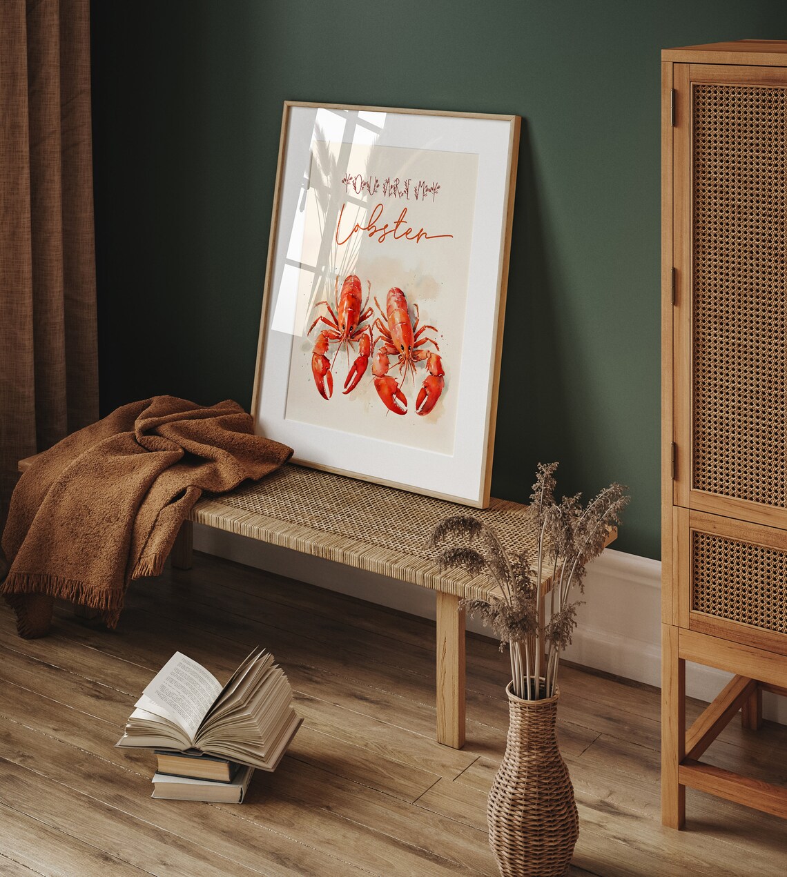 You Are My Lobster Watercolor Sweet Anniversary Love Gift Poster - Image 2