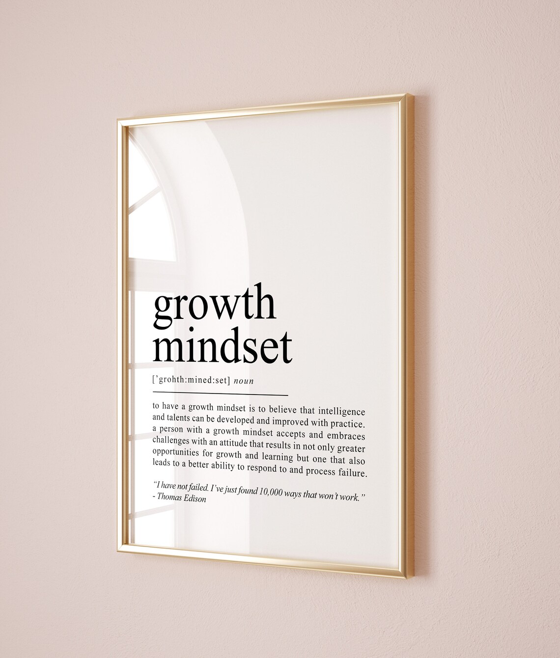 Growth Mindset Definition Print, Classroom Decor - Image 2