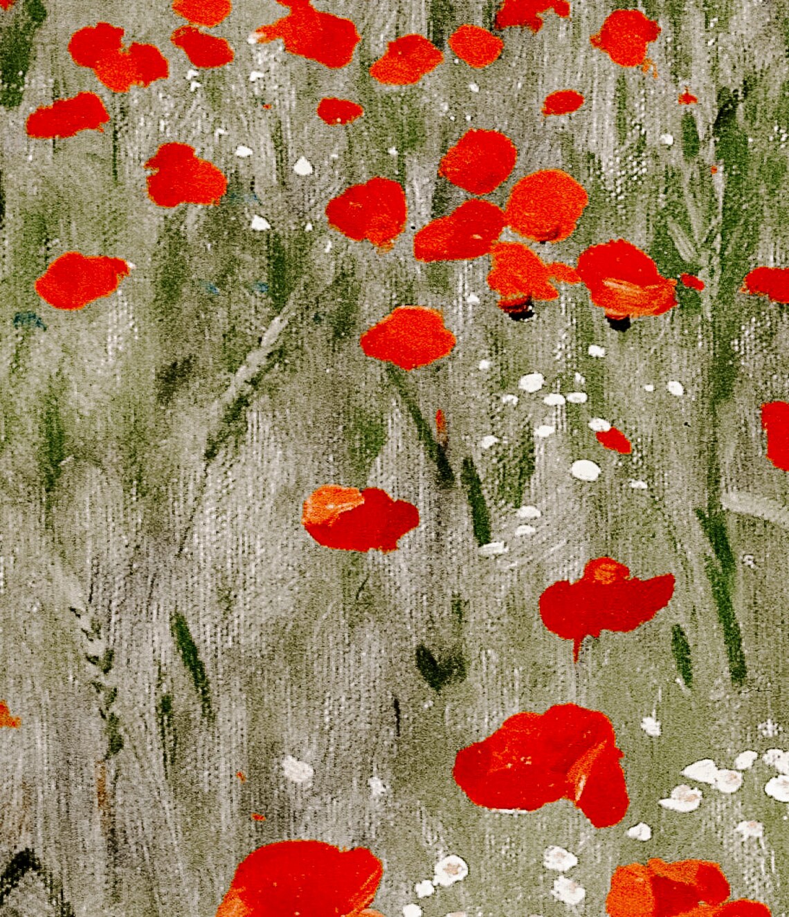 Vintage Spring Flowers Oil Painting Art Print - Image 3