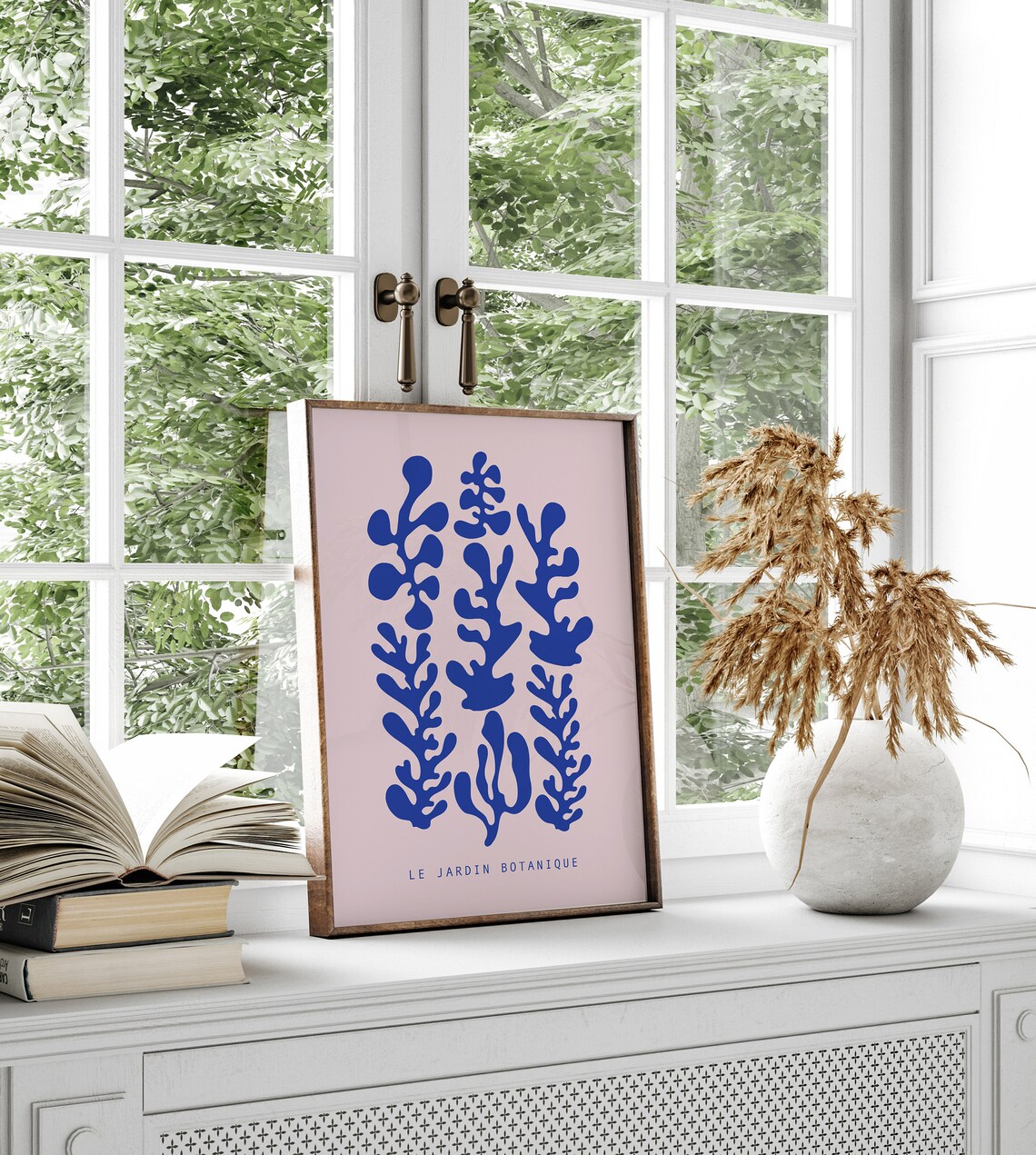 Blue Botanical Cutouts Le Jardin Botanique Matisse Style Art Poster - Image 2