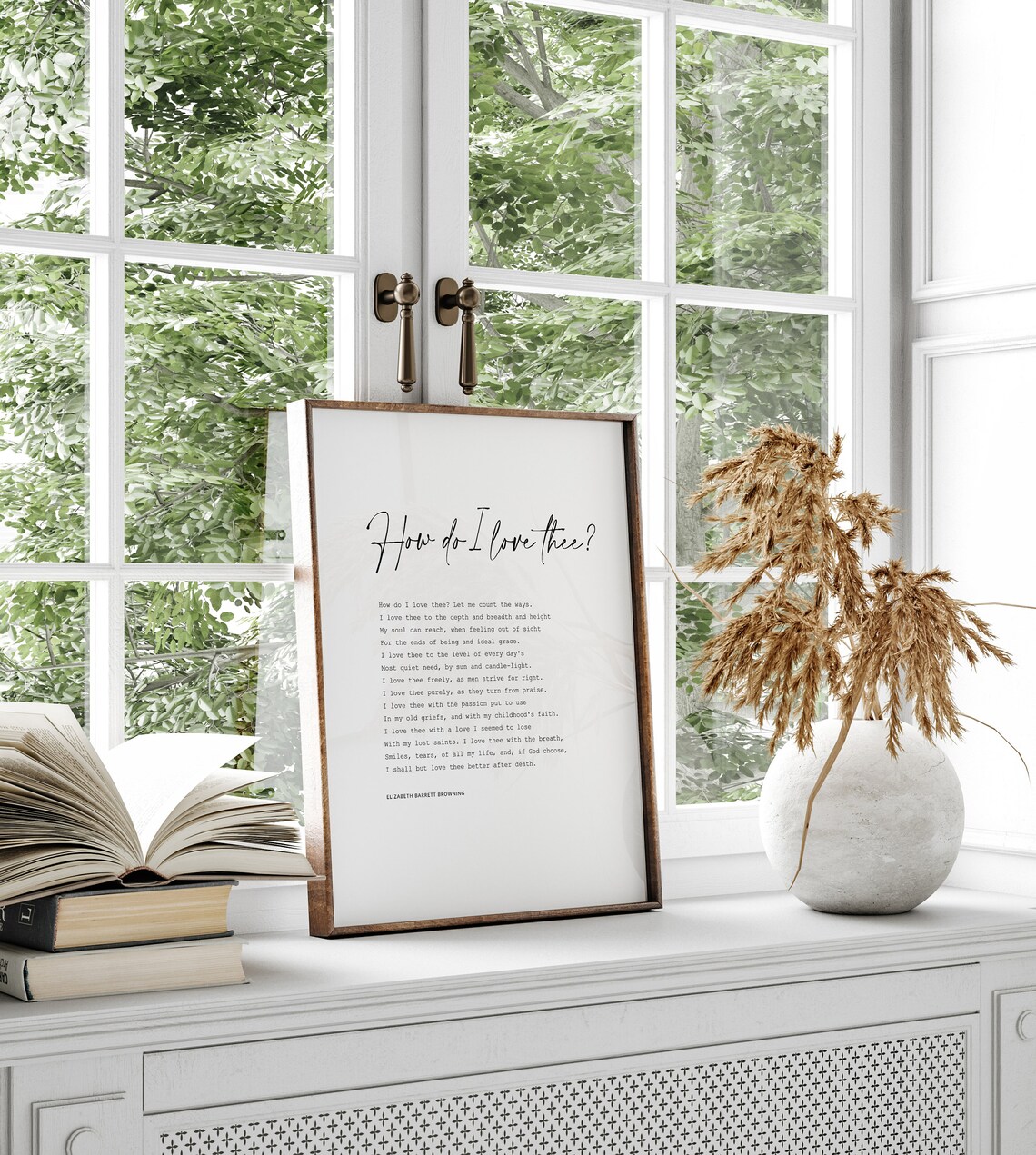 How Do I Love Thee Poem, Wedding Gift Art Print - Image 2
