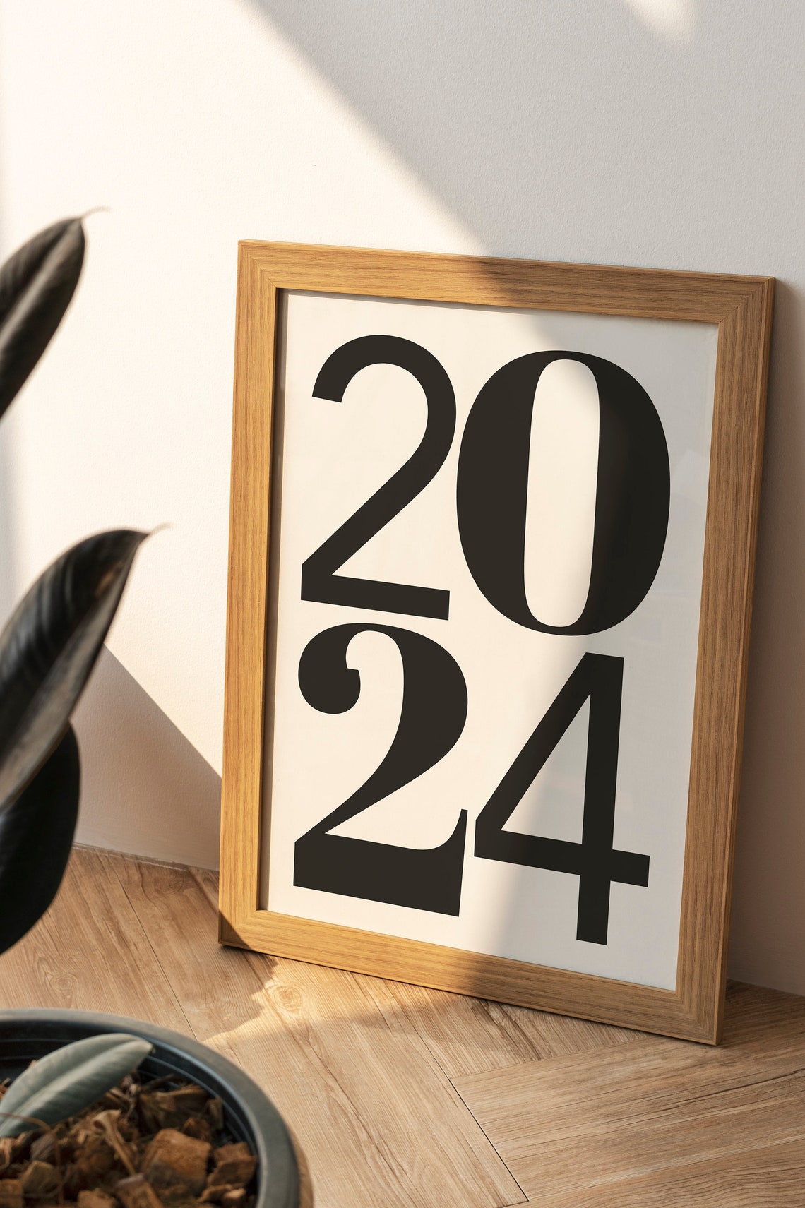 2024 Birth Year Retro Newborn Art Print