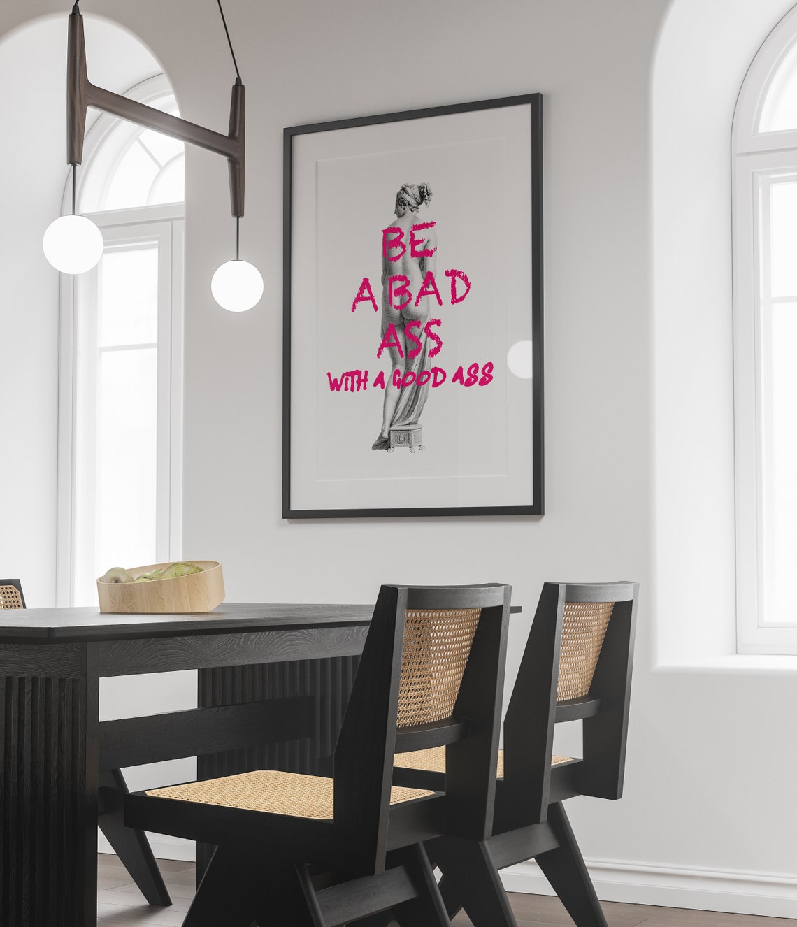 Cheeky Classical Statue Funny Altered Art Slogan Wall Decor Poster - Image 2