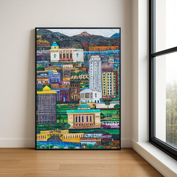 High Resolution Landmark Oil Painting
