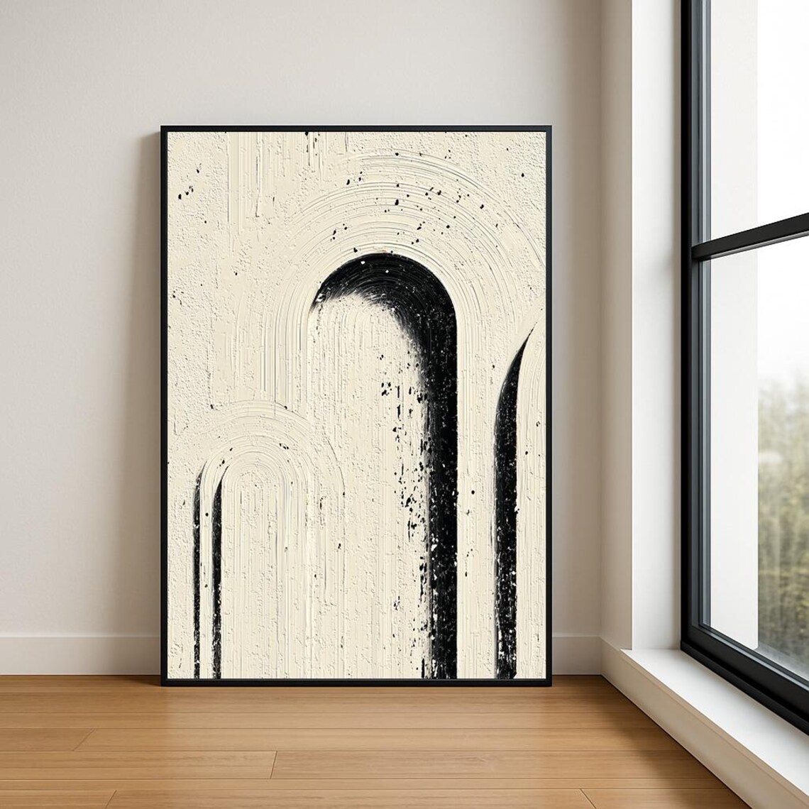 High Resolution Arch Abstract Oil Painting