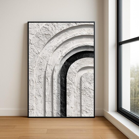 High Resolution Arch Abstract Oil Painting