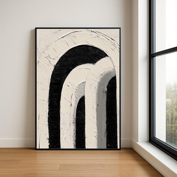 High Resolution Arch Abstract Oil Painting