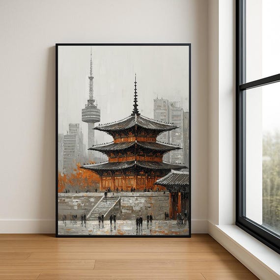 High Resolution Landmark Oil Painting